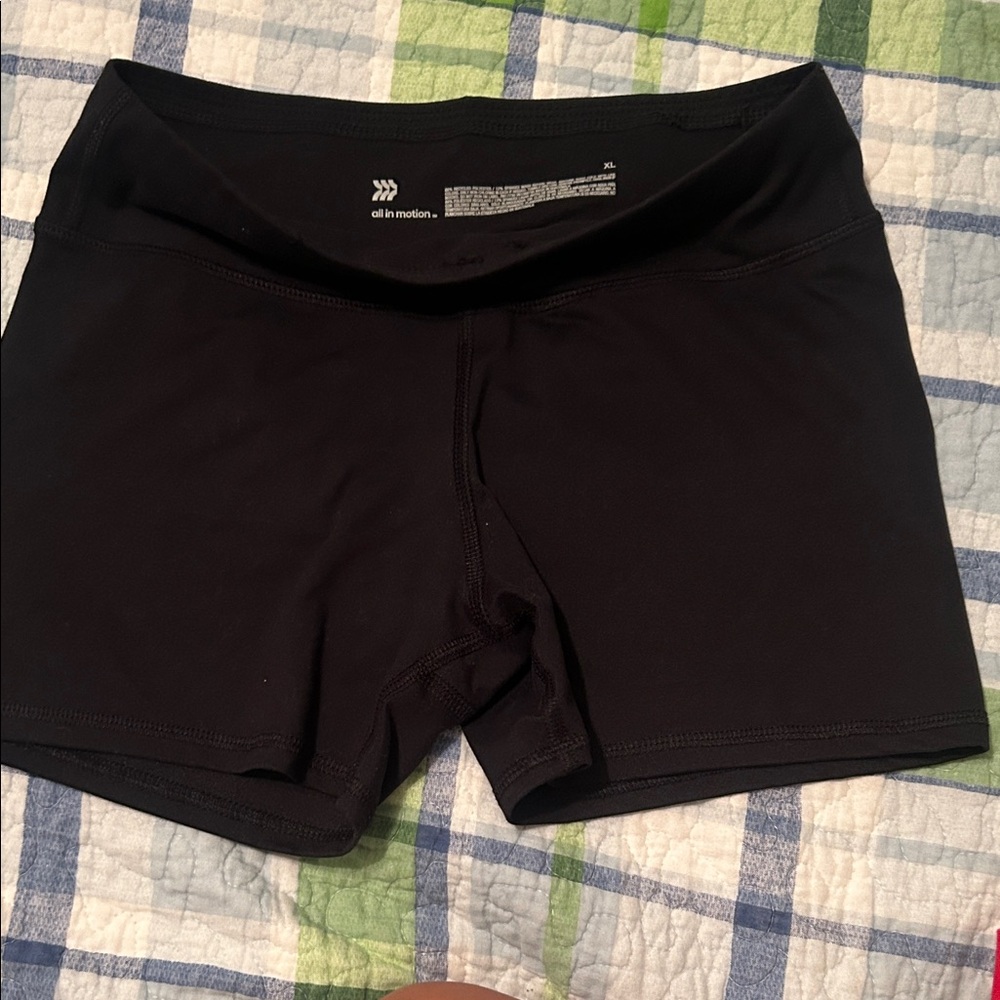 All in Motion Women's Black Bike Shorts